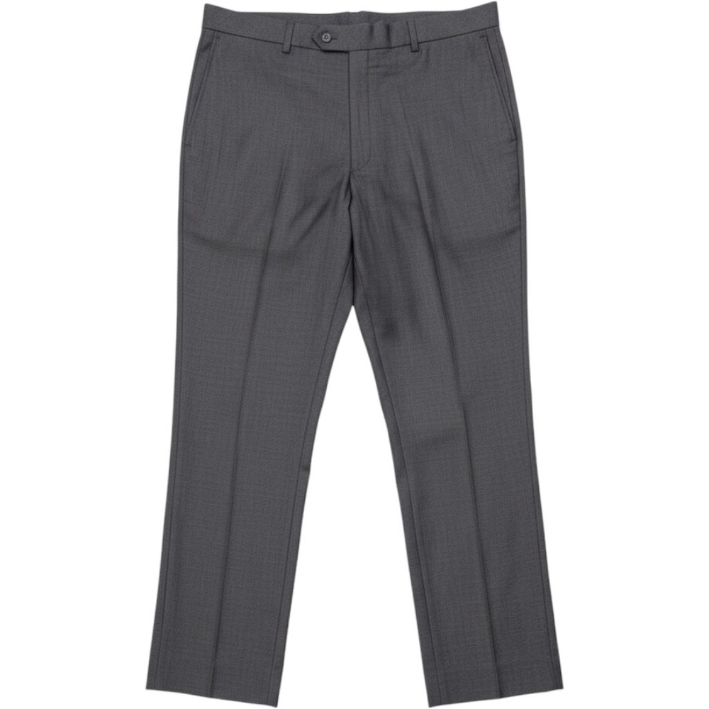 Stafford Performance Mens Gray Flat Front Dress Pants 38x32 04954-4